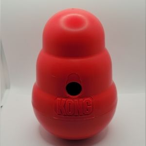 KONG Wobbler Food & Treat Dispenser Dog Toy Size Large Weighted 7.5" Tall